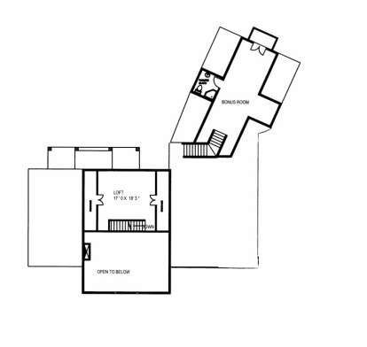 Loft Floor for House Plan #039-00521