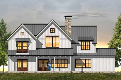 Modern Farmhouse House Plan #8504-00125 Elevation Photo