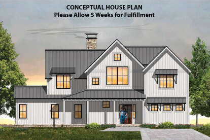 4 Bed, 3 Bath, 2998 Square Foot House Plan - #8504-00126
