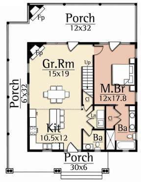 Main Floor  for House Plan #8504-00127