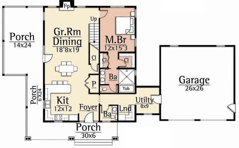 House Plan House Plan #19624 Drawing 1