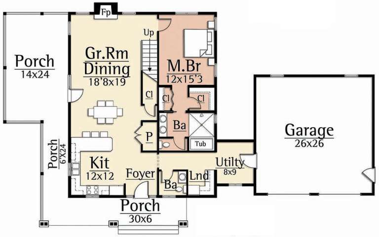 House Plan House Plan #19625 Drawing 1