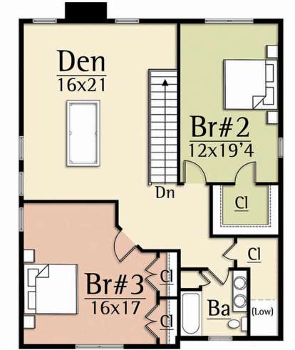 Second Floor for House Plan #8504-00129