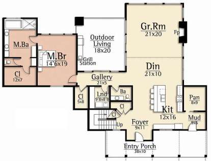 Main Floor  for House Plan #8504-00130