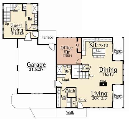 House Plan House Plan #19627 Drawing 1