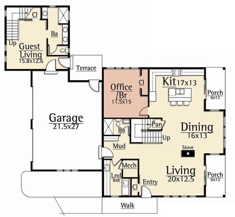 House Plan House Plan #19627 Drawing 1