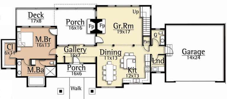 House Plan House Plan #19628 Drawing 1