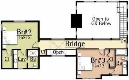 Second Floor for House Plan #8504-00132