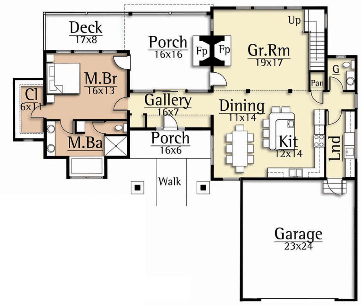 Main Floor  for House Plan #8504-00133