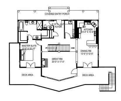 First Floor for House Plan #039-00522
