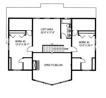 Second Floor for House Plan #039-00522
