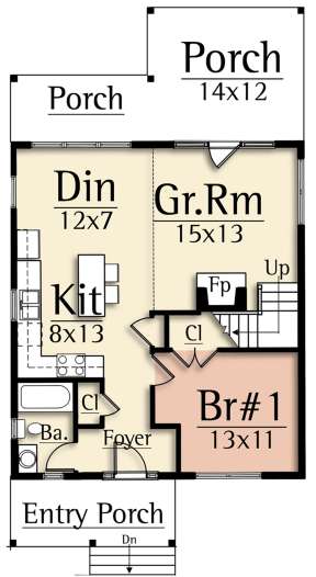 Main Floor for House Plan #8504-00135