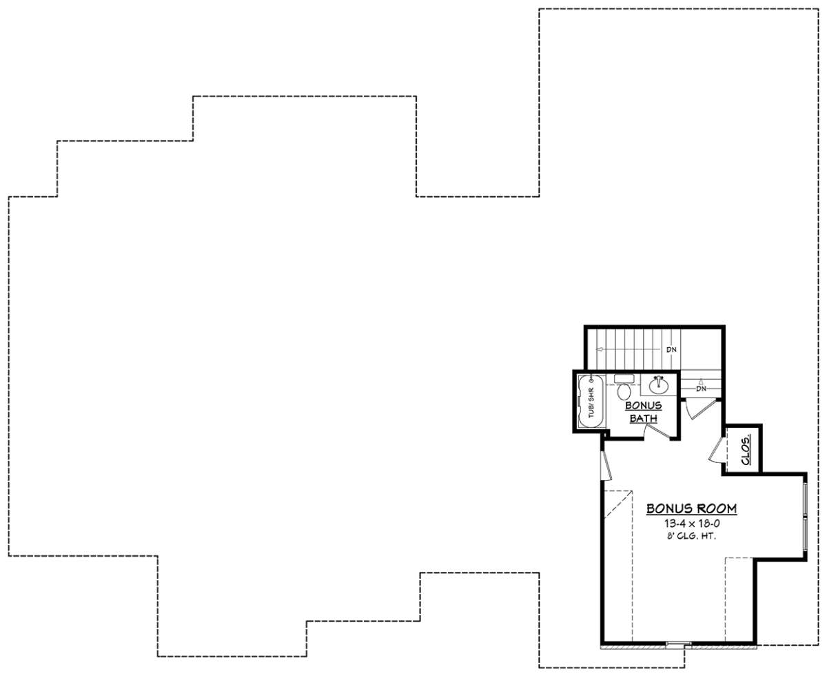 Bonus Room for House Plan #041-00173