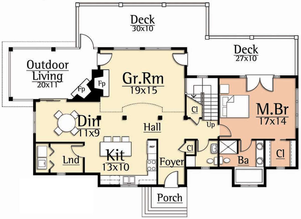 Main Floor  for House Plan #8504-00137