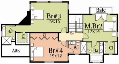 Second Floor for House Plan #8504-00137