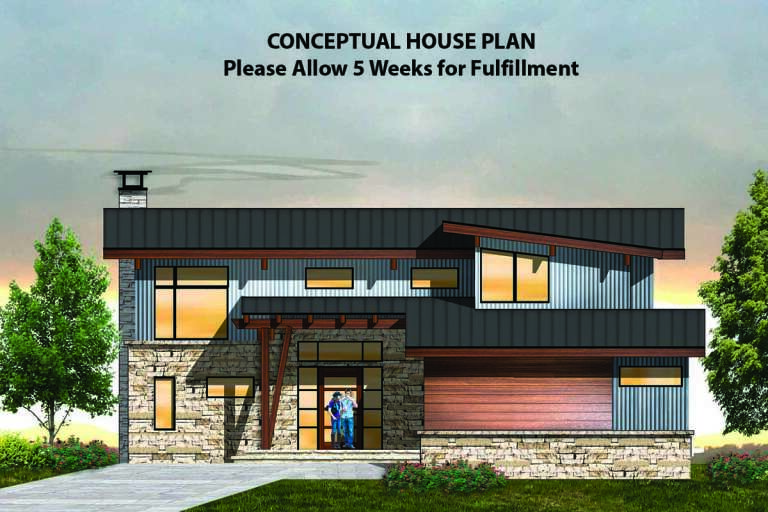 House Plan House Plan #19635 Front Elevation 
