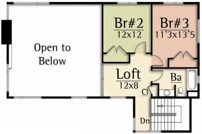 Second Floor for House Plan #8504-00138