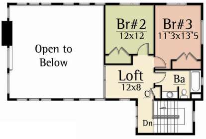 Second Floor for House Plan #8504-00139