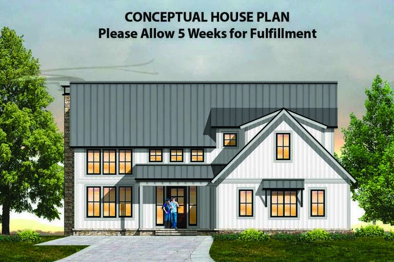 House Plan House Plan #19637 Front Elevation 