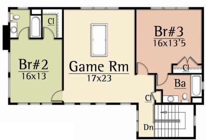 Second Floor for House Plan #8504-00140