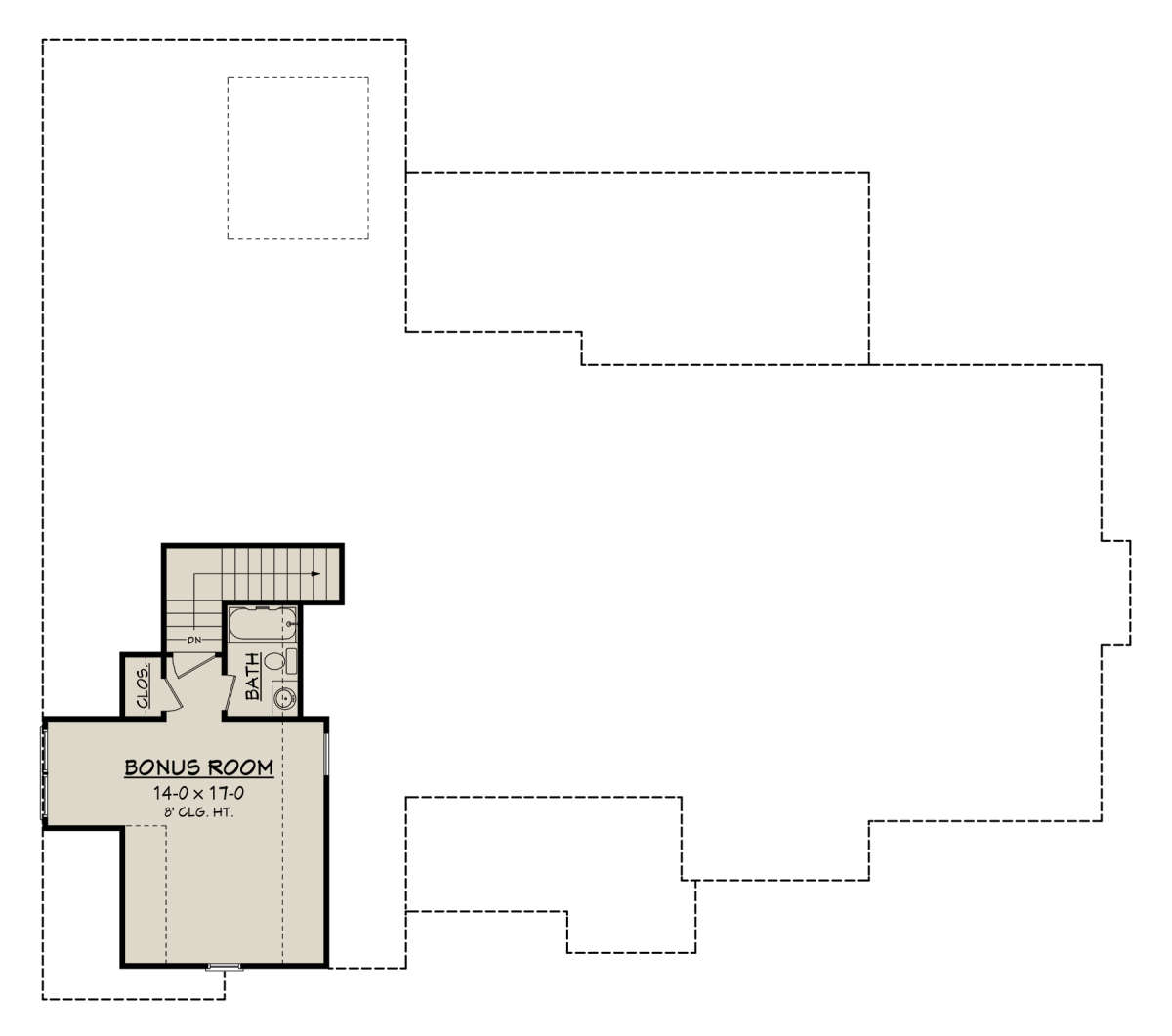 Bonus Room for House Plan #041-00174