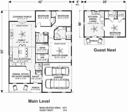 Main Floor  for House Plan #036-00251