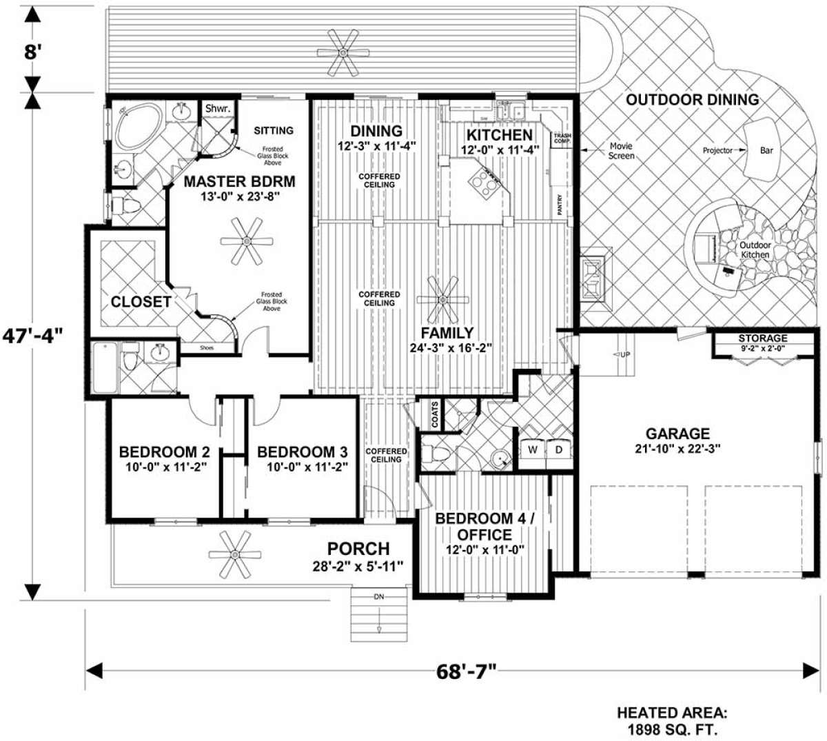 Main Floor  for House Plan #036-00252
