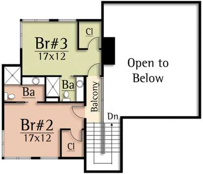 Second Floor for House Plan #8504-00144