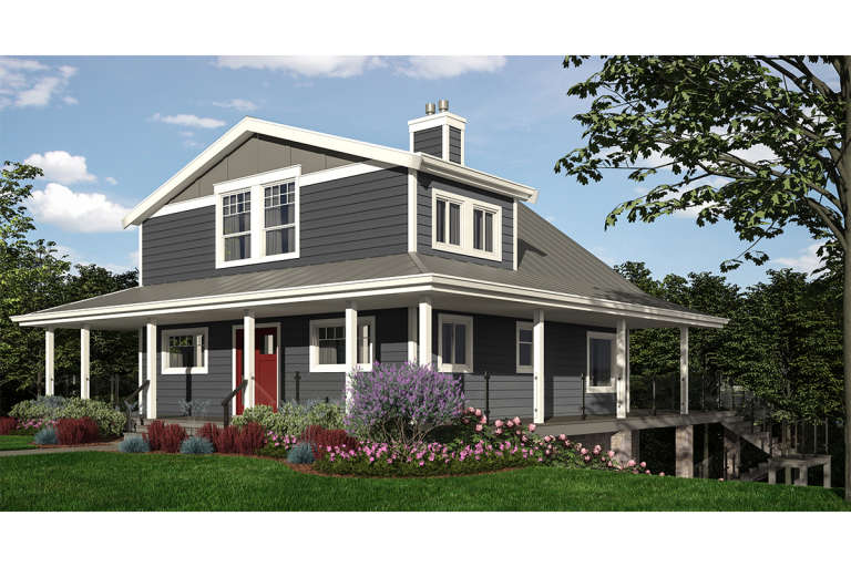 Cottage House Plan #4177-00030 Elevation Photo