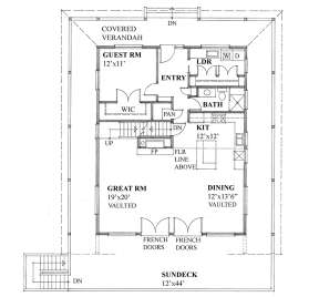 Main Floor  for House Plan #4177-00030