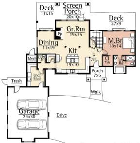 Main Floor  for House Plan #8504-00148