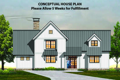 3 Bed, 3 Bath, 2097 Square Foot House Plan - #8504-00149