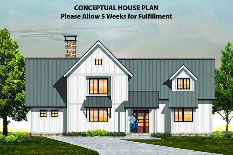 House Plan House Plan #19656 Front Elevation 