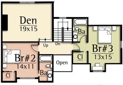 Second Floor for House Plan #8504-00150