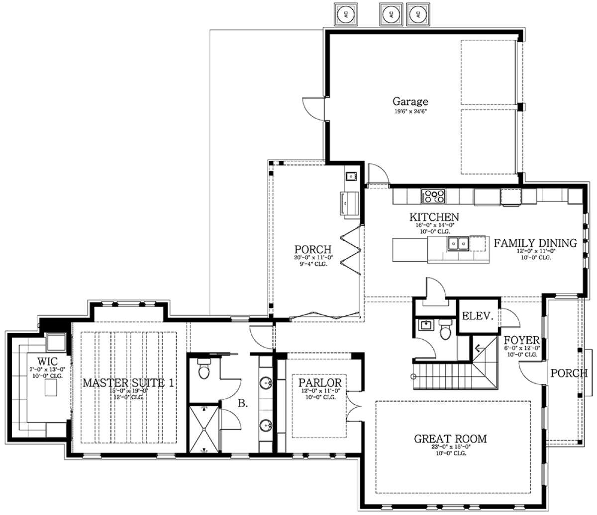 Main Floor  for House Plan #3978-00039