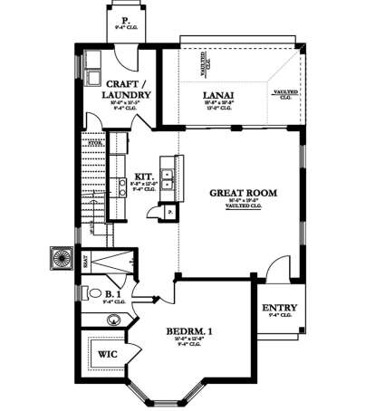 Main Floor  for House Plan #3978-00040