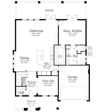House Plan House Plan #19666 Drawing 1
