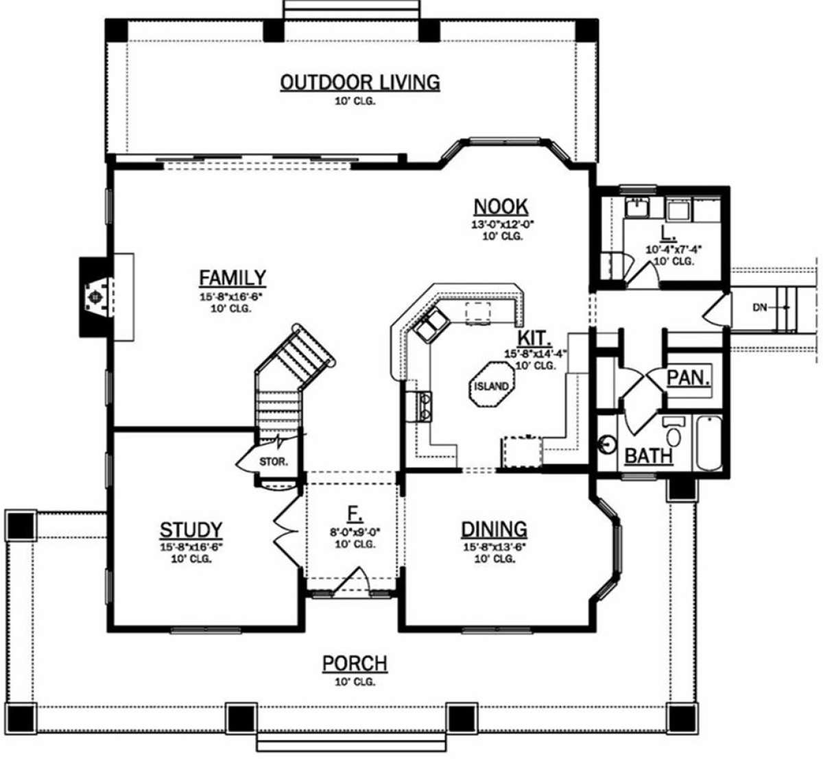 Main Floor  for House Plan #3978-00042