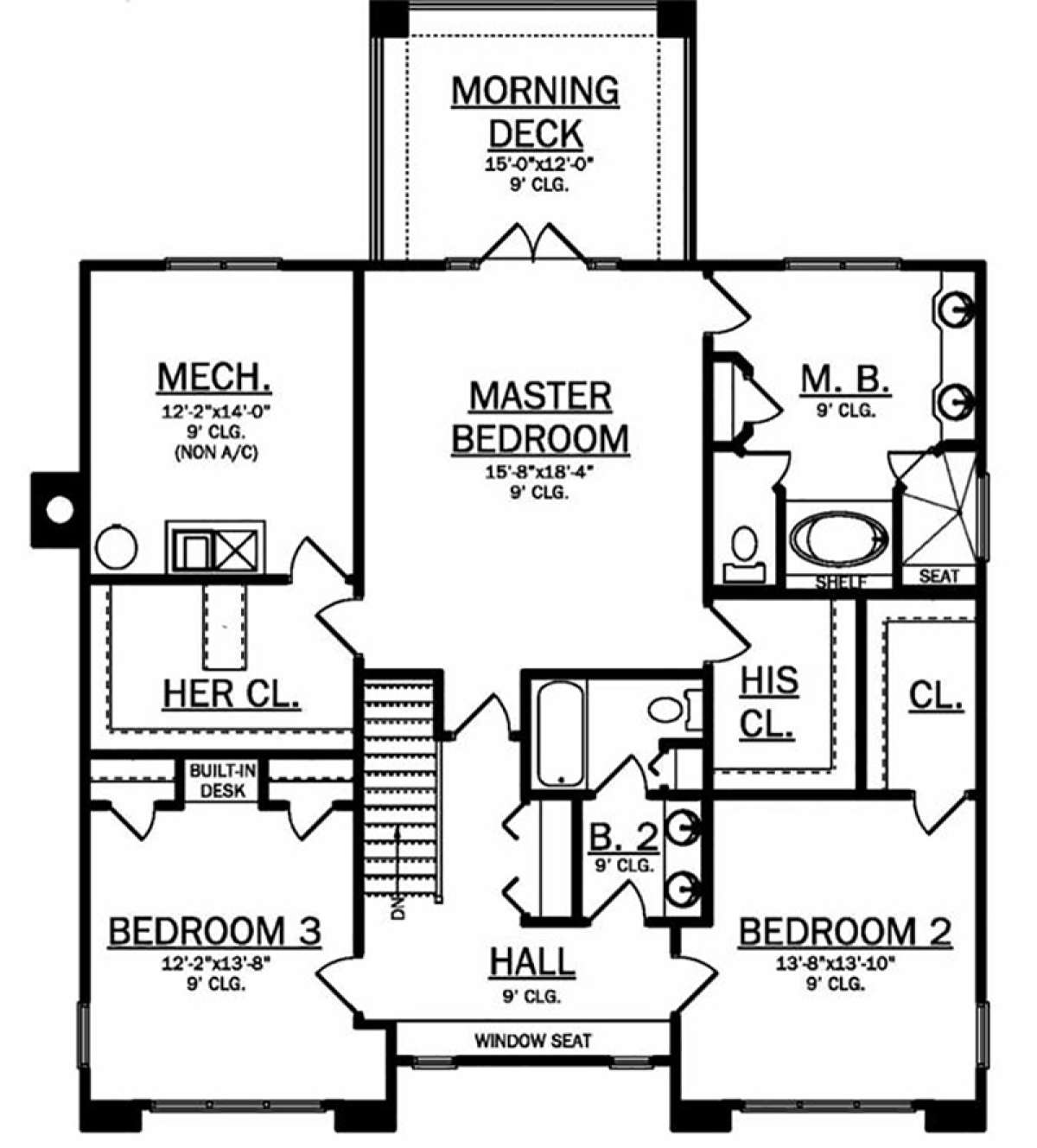 Second Floor for House Plan #3978-00042