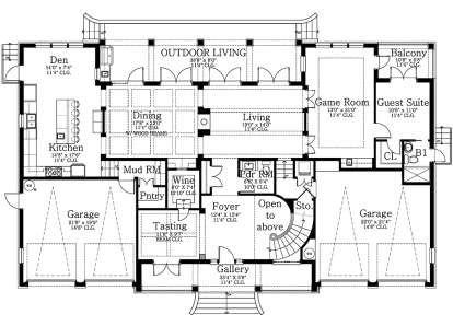 Main Floor  for House Plan #3978-00045