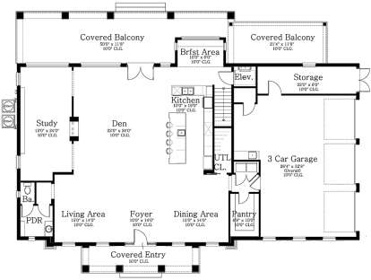 Main Floor  for House Plan #3978-00046