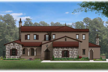 Southwest House Plan #3978-00047 Elevation Photo
