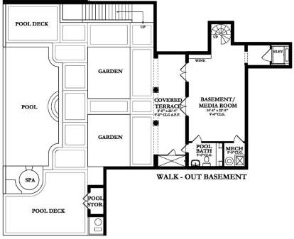 Basement for House Plan #3978-00047
