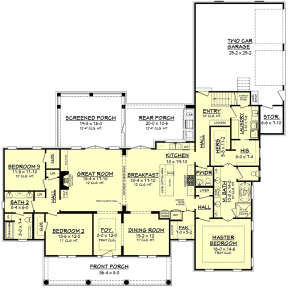 Main Floor  for House Plan #041-00175