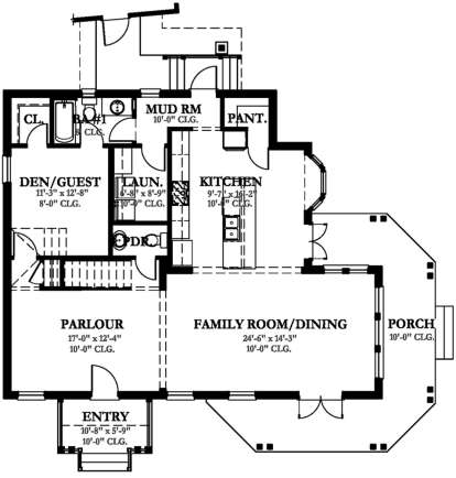 Main Floor  for House Plan #3978-00055
