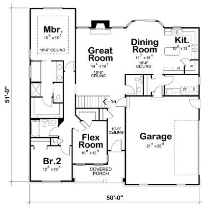Main Floor for House Plan #402-01542
