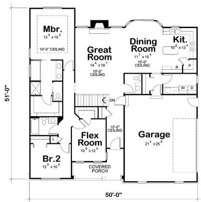 Main Floor for House Plan #402-01542