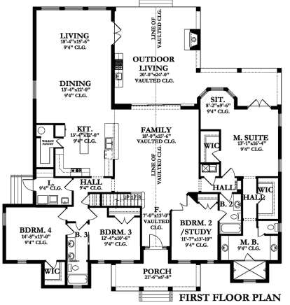 Main Floor  for House Plan #3978-00057