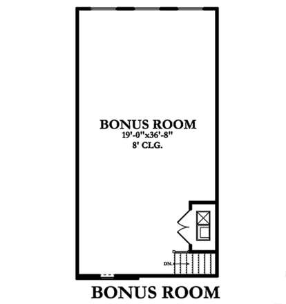 Bonus Room for House Plan #3978-00057