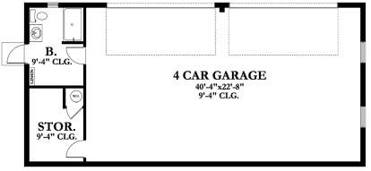 Detached Garage for House Plan #3978-00057